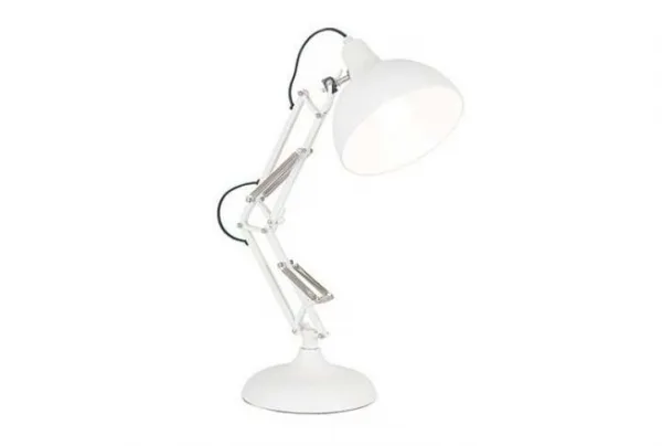 Metal task lamp, white