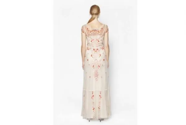 Seychelles embroidered maxi dress, cream