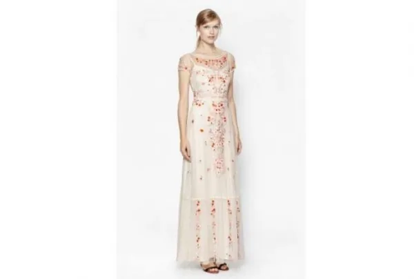 Seychelles embroidered maxi dress, cream