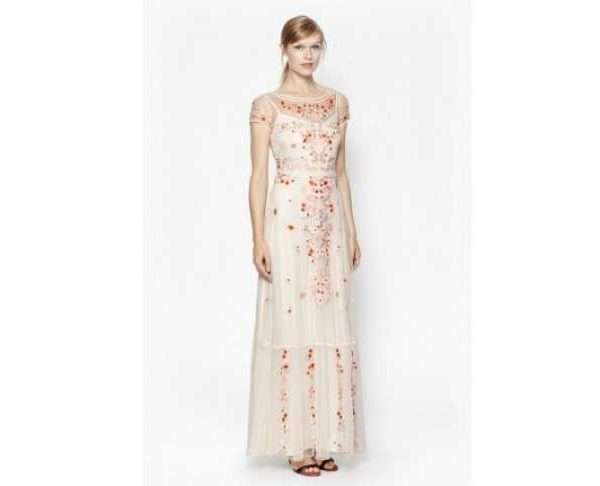 Seychelles Embroidered Maxi Dress, Cream
