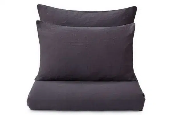 Double mafalda bedding 200 x 200cm, dark grey