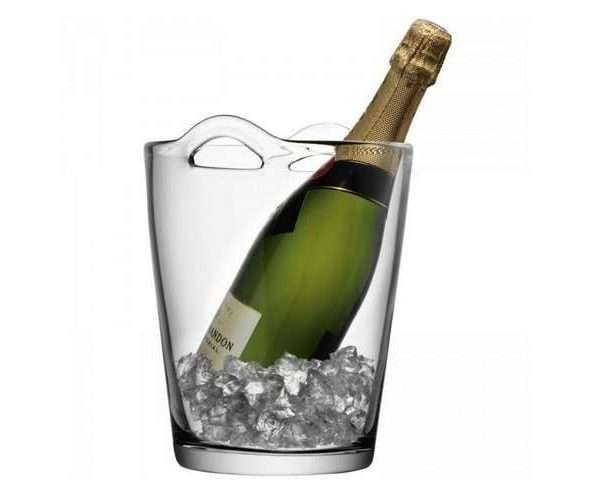 Large Glass Champagne Bucket