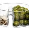 Glass Olive and Toothpick Serving Dish