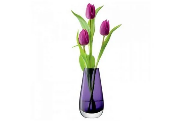 Violet 14cm high bud vase