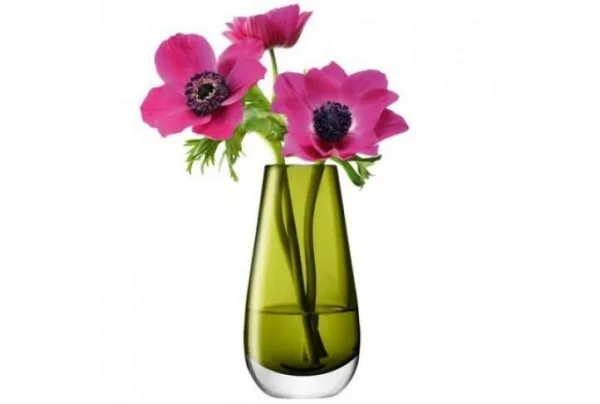 Olive 14cm high bud vase
