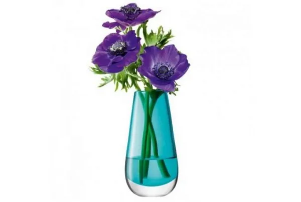 Peacock 14cm high bud vase