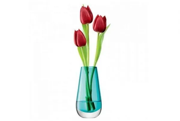 Peacock 14cm high bud vase