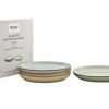 Always Entertaining Deli 4 Piece Medium Coupe Plate Set
