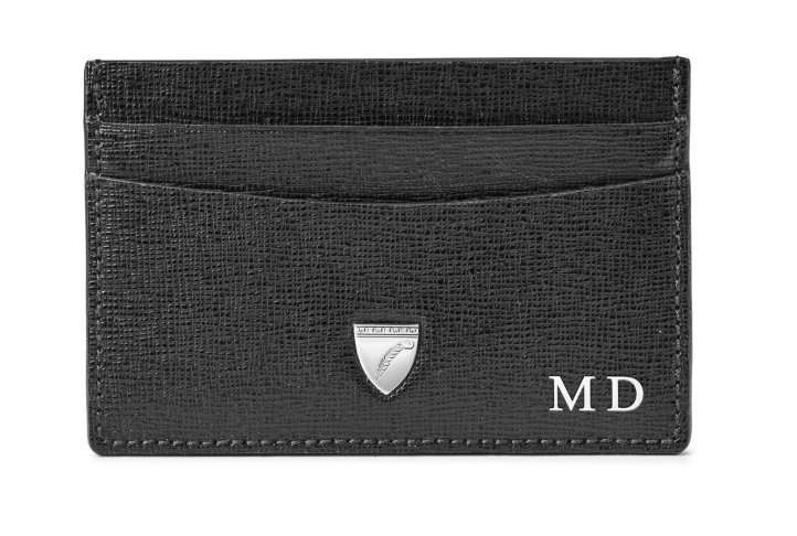 Slimline credit card holder, black saffiano Slimline credit card holder, black saffiano - image 2