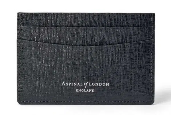 Slimline credit card holder, black saffiano - image 3