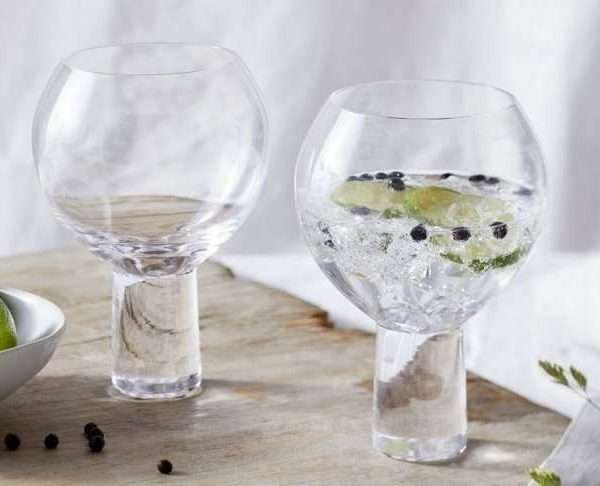Stemless Globe Gin Glass, Set Of 2