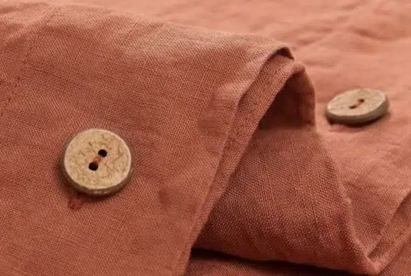Double mafalda bedding 200 x 200cm, terracotta