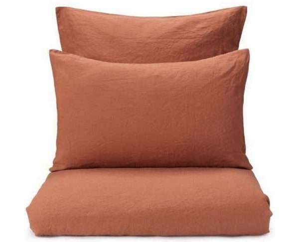 Double Mafalda Bedding 200 x 200cm, Terracotta