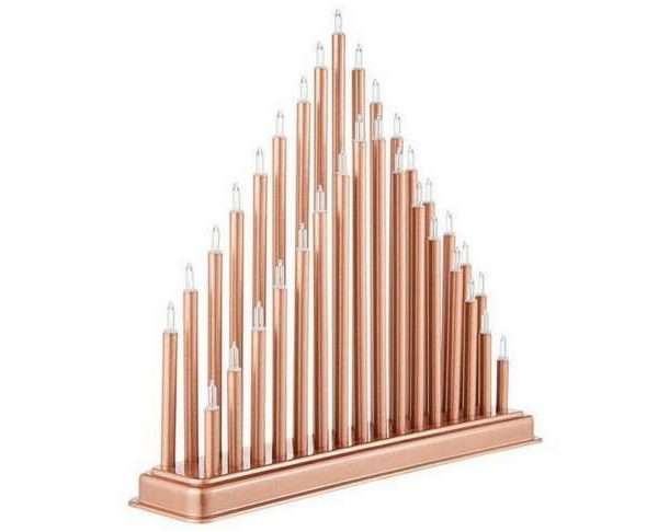 LED Candle Bridge Light, Rose Gold