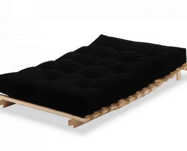 Alternative view of Metro Pine Wooden Double Futon Set, Black