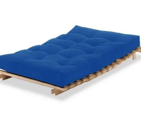 Alternative view of Metro Pine Wooden Double Futon Set, Blue