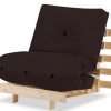 Metro Pine Wooden Single Futon Set, Brown