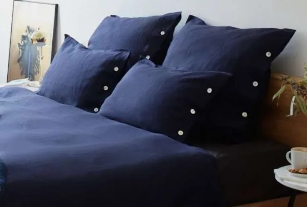 Double bellvis bedding 200 x 200cm, dark blue