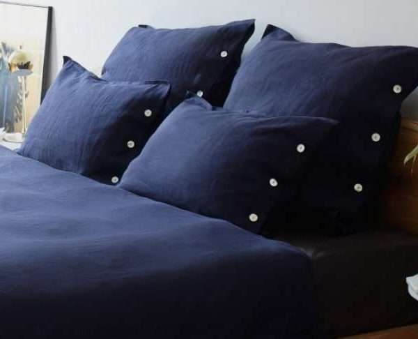 Alternative view of Double Bellvis Bedding 200 x 200cm, Dark Blue