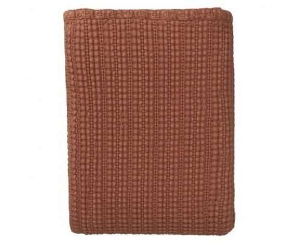 Anadia Bedspread in Terracotta, Various Sizes
