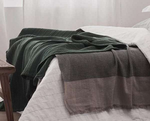 Alternative view of Anadia Bedspread in Green, Various Sizes