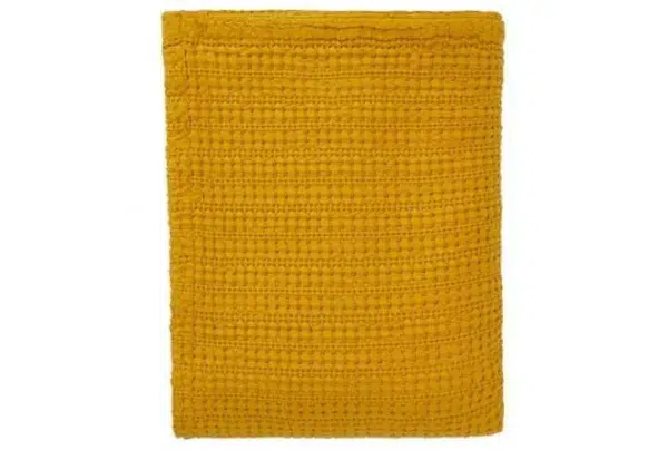 Anadia bedspread in mustard, various sizes