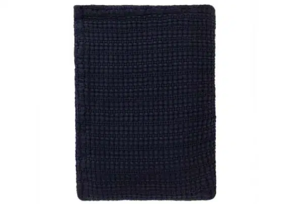 Anadia bedspread in dark blue, various sizes