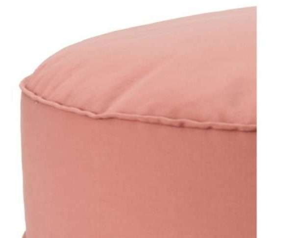 Alternative view of Nashik Canvas Pouffe, Papaya