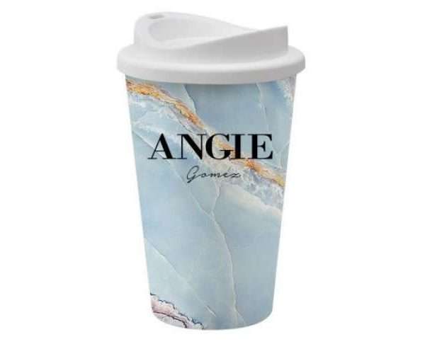 Personalised Reusable Ocean Marble Coffee Cup