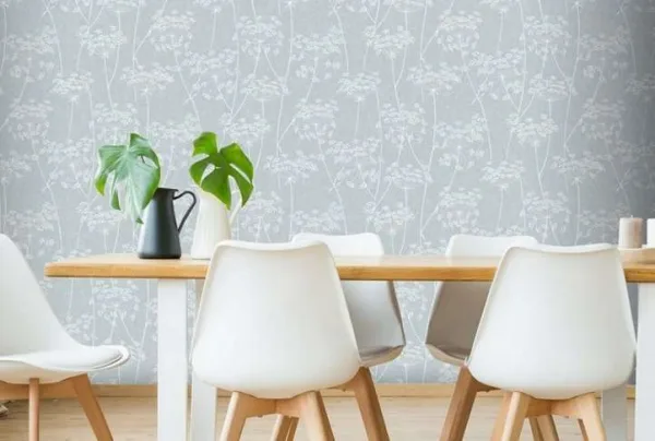 Aura blue wallpaper, 10 metres long
