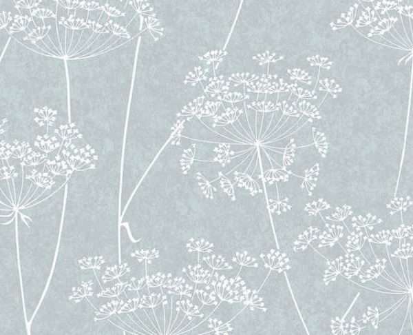 Alternative view of Aura Blue Wallpaper, 10 Metres Long