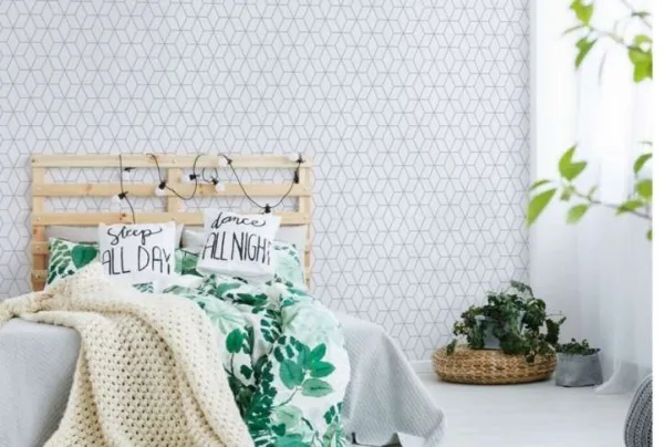 Prism white wallpaper, 10 metres long - image 3