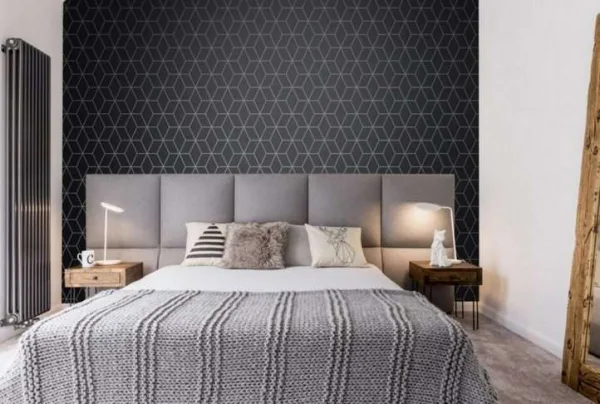Prism grey wallpaper, 10 metres long