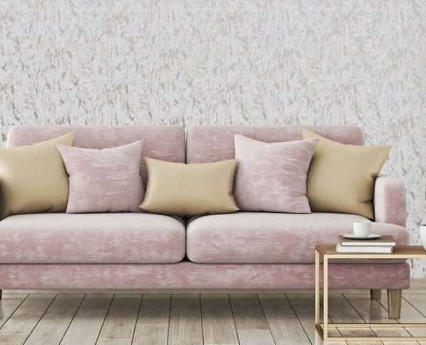 Alternative view of Milan Rose Gold Wallpaper, 10 Metres Long