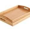 Bamboo Three Piece Serving Tray Set