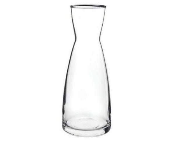 Large Table Vase, Clear and Tapered