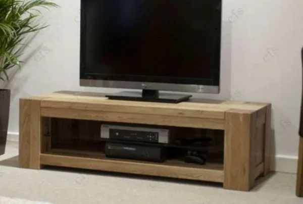 Homestyle gb trend solid oak plasma 120cm tv unit - image 3