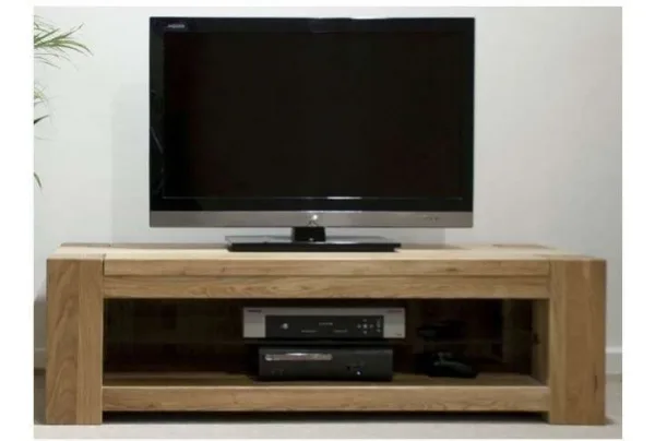 Homestyle gb trend solid oak plasma 120cm tv unit