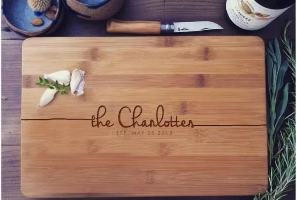 Customised shopping board, cheese board, butcher block