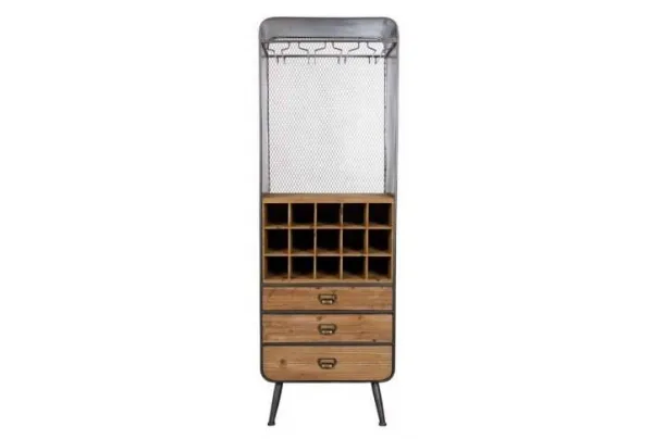 Dutchbone vino, vintage french style wine cabinet