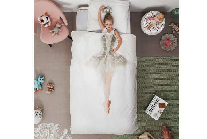 Snurk ballerina kids duvet set, single Snurk ballerina kids duvet set, single