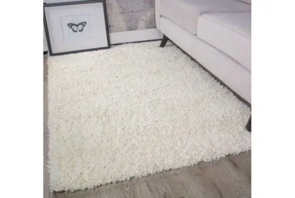 Cream shaggy rug, vancouver, various sizes