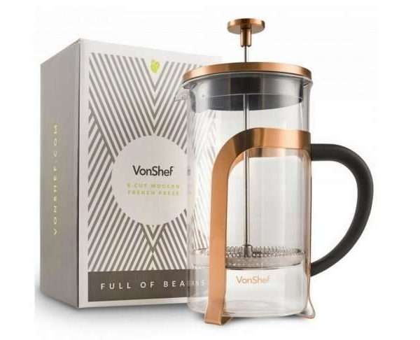Alternative view of VonShef 8 Cup Copper French Press