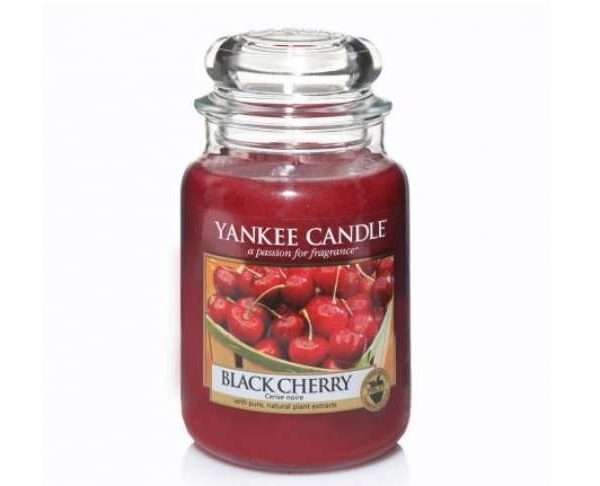 Large Yankee Candle Jar, Black Cherry