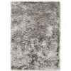 Shimmer Thick Pile Shaggy Rug, Silver