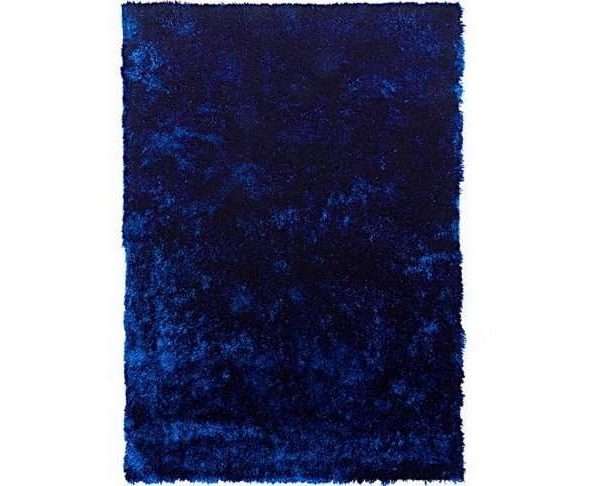 Shimmer Thick Pile Shaggy Rug, Indigo