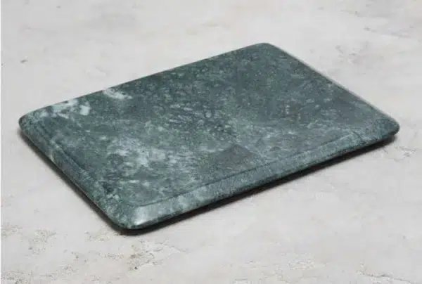 Green marble serving platter