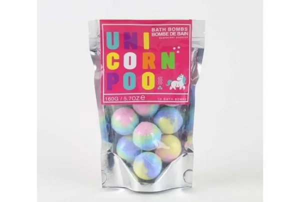 Unicorn poo bath bombs