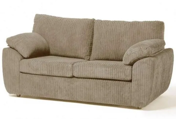 2 seater keswick sofabed fabric with large arms, coffee