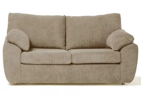 2 seater keswick sofabed fabric with large arms, coffee